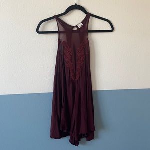 Romper with Lacey details